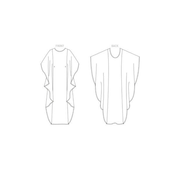 Vogue Schnittmuster V1886 - Kleid, Überwurf – Bild 5