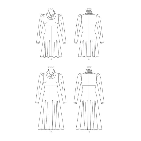 Vogue Schnittmuster - Vintage - V1907 - körperbetonendes, elegantes Kleid – Bild 8