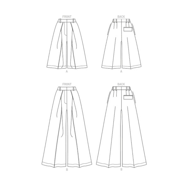 Vogue Schnittmuster - V1910 - Hosenrock, Damenhose – Bild 7