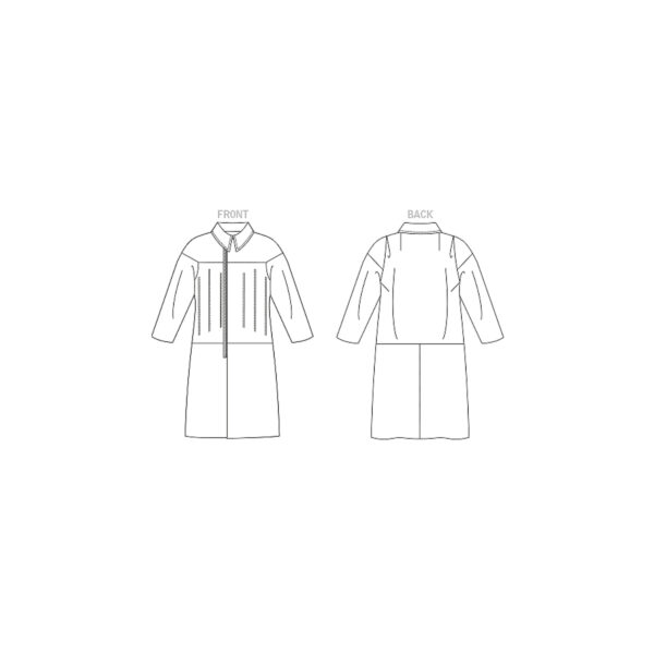 Vogue Schnittmuster V1911 - Damenmantel mit schlichter Eleganz – Bild 6