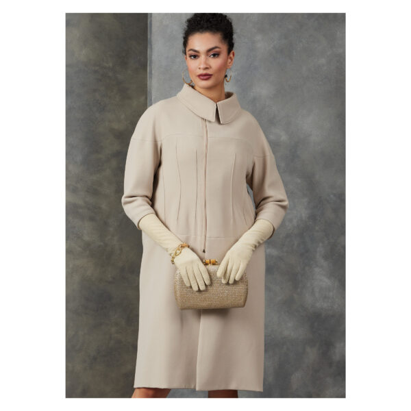 Vogue Schnittmuster V1911 - Damenmantel mit schlichter Eleganz – Bild 2
