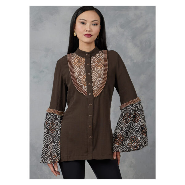 Vogue Schnittmuster V1904 - Bluse mit Trompetenärmel – Bild 3