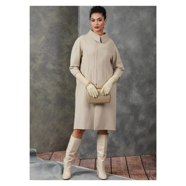 Vogue Schnittmuster V1911 - Damenmantel mit schlichter Eleganz – Bild 3