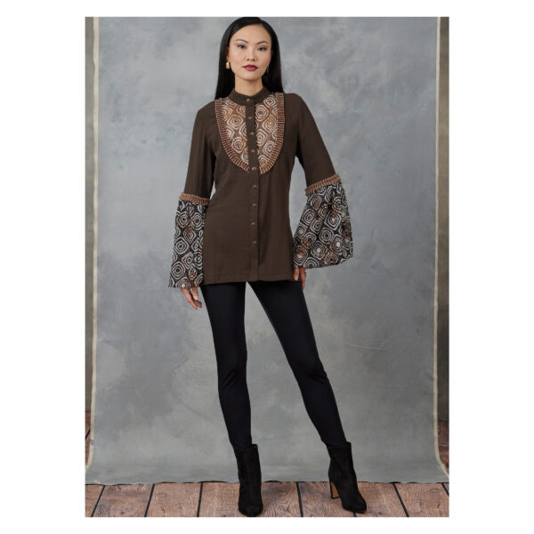Vogue Schnittmuster V1904 - Bluse mit Trompetenärmel – Bild 4