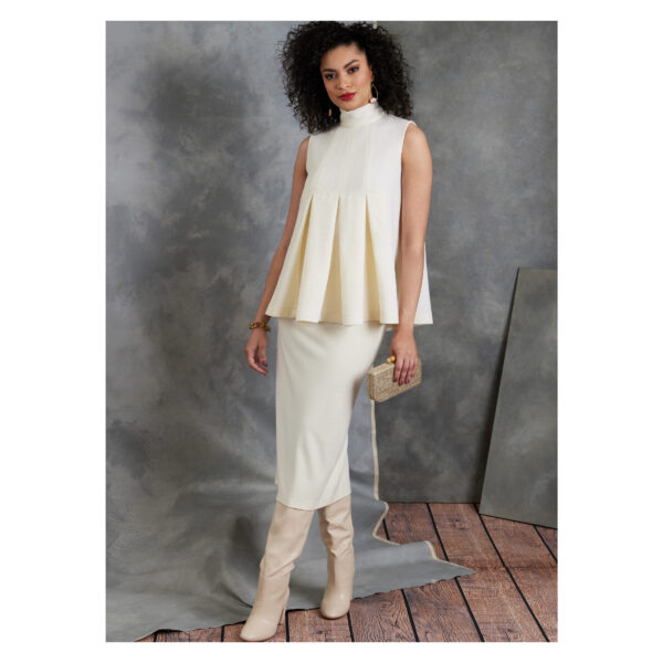 Vogue Schnittmuster V1909 - Bluse mit üppiger Weite – Bild 4