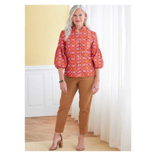 Butterick Schnittmuster - B6816 -  sportliche Bluse mit Stehkragen – Bild 6