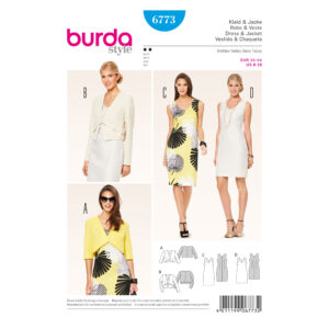 Burda Style Schnittmuster - Kleid, Jacke - Etuikleid und Bolero - Nr. 6773