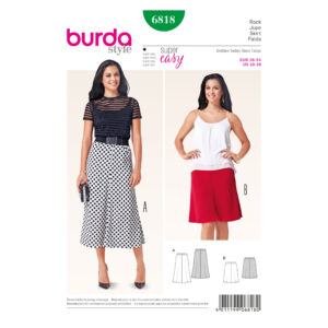 Burda Style Schnittmuster - Rock - Midi und Mini - Nr. 6818