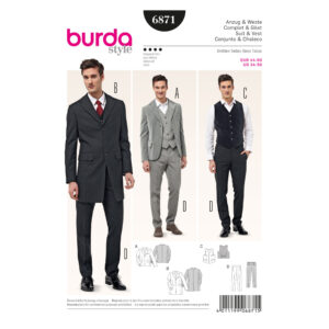 Burda Style Schnittmuster - Herrenanzug - 6871