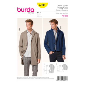 Burda Style Schnittmuster - Mantel & Jacke - Nr. 6932