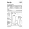 Burda Schnittmuster - Hose - Schlupfhosen - bequemer Bund - Nr. 7400 – Bild 9