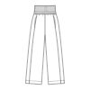 Burda Schnittmuster - Hose - Schlupfhosen - bequemer Bund - Nr. 7400 – Bild 4