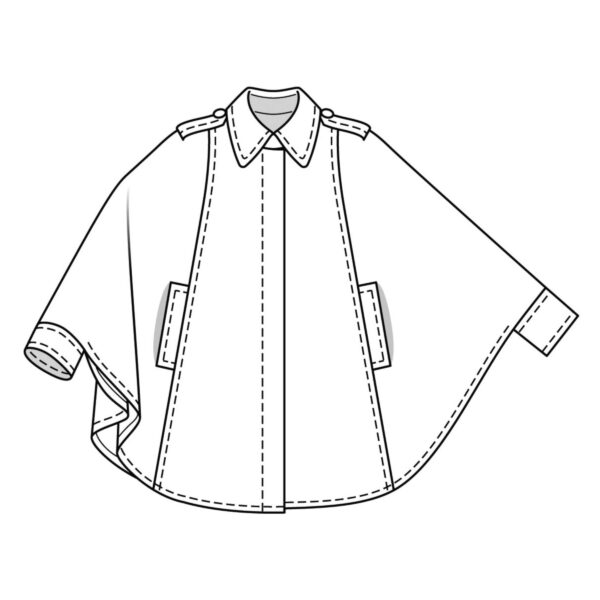 Burda Style Schnittmuster - Cape - Nr. 7422 – Bild 6
