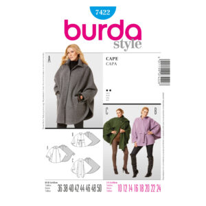 Burda Style Schnittmuster - Cape - Nr. 7422