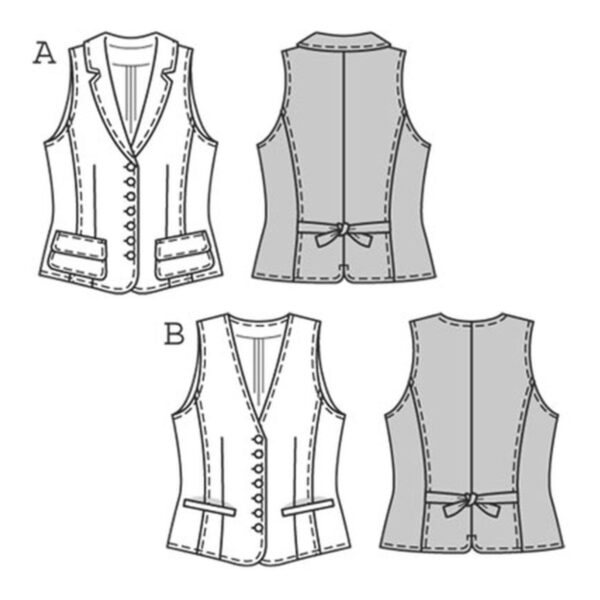 Burda Schnittmuster - Weste - Gilet - Damenweste - Nr. 7769 – Bild 6