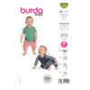 Burda Kids Schnittmuster Nr. 9246 - Babyausstattung - Hemd und Hose - Varianten