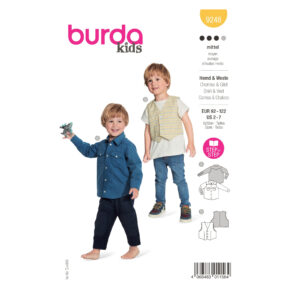 Burda Kids Schnittmuster Nr. 9248 - Hemd und Weste