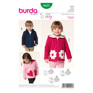 Burda Kids Schnittmuster - Jacke - Weste - Anorak - Nr. 9425