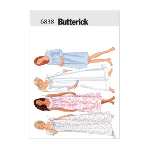 Butterick Schnittmuster - B6838 - Nachtwäsche, Damennachthemden