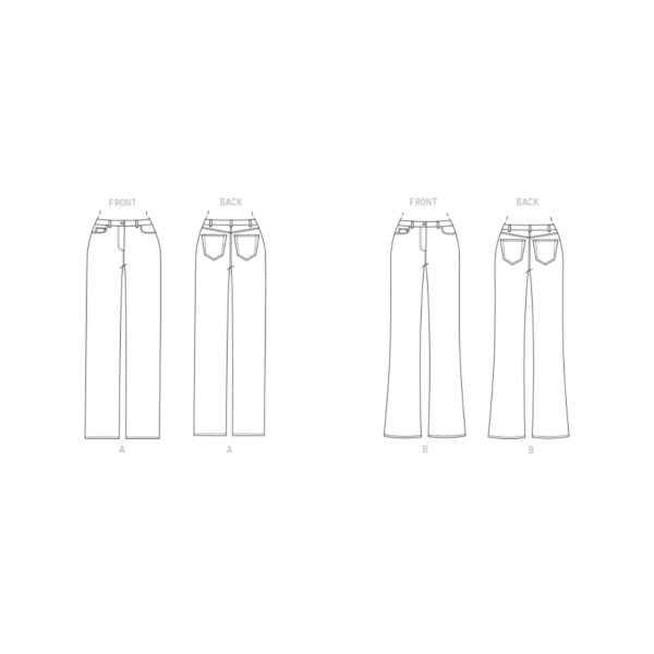 Butterick Schnittmuster - B6840 - Damenhose, Jeans – Bild 5