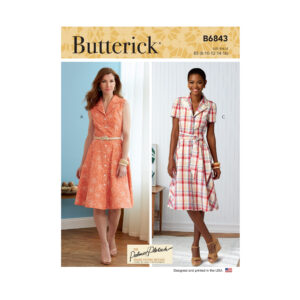Butterick Schnittmuster - B6843 - Sommerkleid mit Knopfleiste
