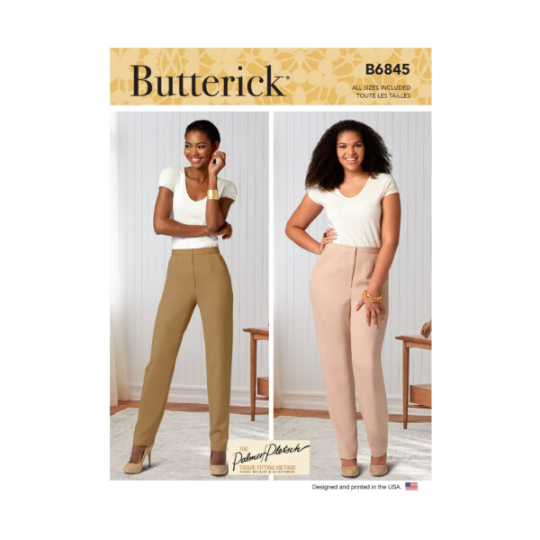 Butterick Schnittmuster - B6845 - Damenhose mit schmalem Bein