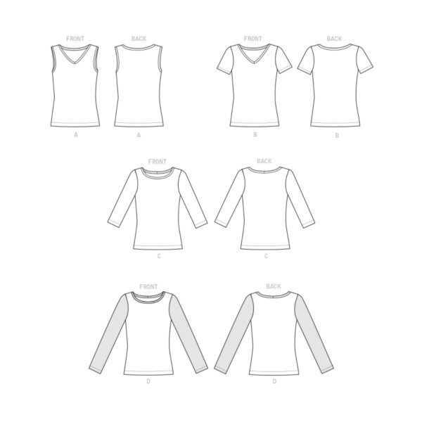 Butterick Schnittmuster - B6848 - Shirt, Sommershirt für Damen – Bild 7