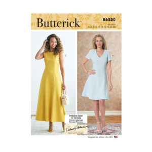Butterick Schnittmuster - B6850 - schlichtes Kleid, Sommerkleid