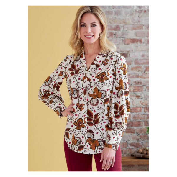 Butterick Schnittmuster - B6855 - einfache Bluse mit Schulterpasse – Bild 3