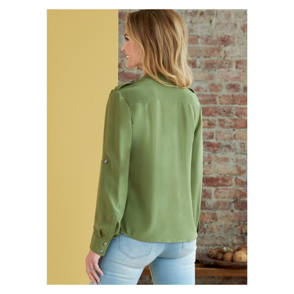 Butterick Schnittmuster - B6856 -  Bluse, Shirt, mit kleinem Stehbündchen – Bild 4