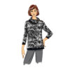 Butterick Schnittmuster - B6857 - einfacher Pullover mit geknöpftem Rollkragen – Bild 5
