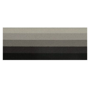 1m Elastikband - Gummiband - Zierband - Meterware - 40 mm - gestreift - schwarz bis hellgrau