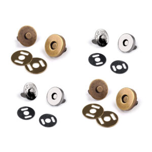 Magnetknopf für Geldbörsen - 5x Magnetverschluss - Nähfrei - 14mm - 2 Farben