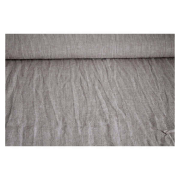 23.60EUR/ 1m - Leinenstoff -  vorgewaschen - uni - Hemden - und Blusenstoff – Bild 2