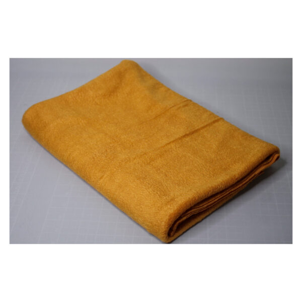 Reststück - Fleece - Uni - 1,00 m x 150 cm - senfgelb – Bild 2