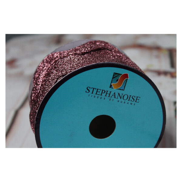 1m Riesen Zackenlitze - Lurex - 23 mm / 40 mm - Stephanoise-Mediac - Rosé – Bild 2