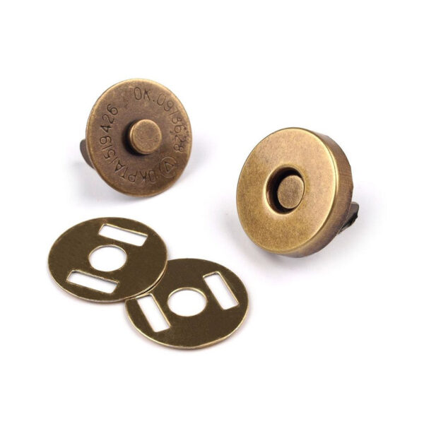 Magnetknopf für Geldbörsen - 5x Magnetverschluss - Nähfrei - 14mm - 2 Farben – Bild 3