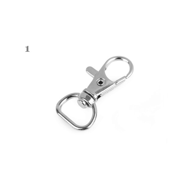 10 Stk. Karabiner - Karabinerhaken für 10-12mm Gurtband / Schlüsselband - Farben – Bild 2
