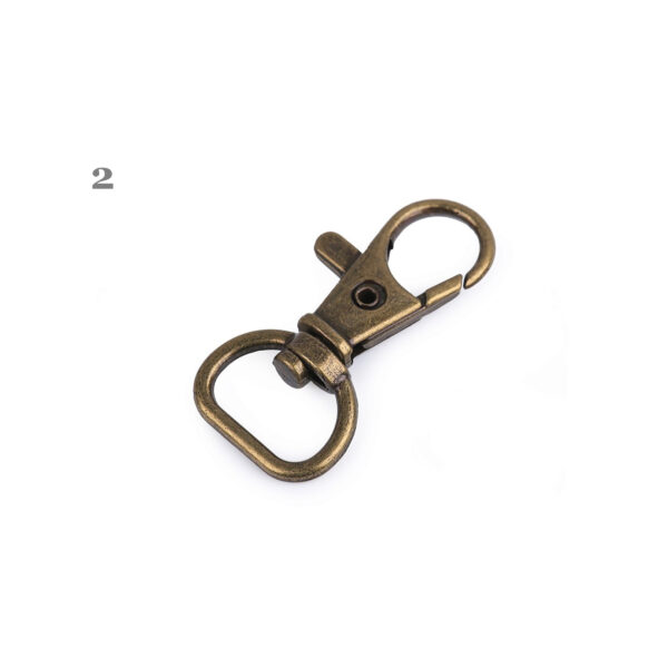 10 Stk. Karabiner - Karabinerhaken für 10-12mm Gurtband / Schlüsselband - Farben – Bild 3