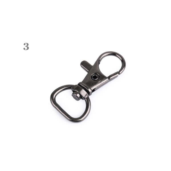 10 Stk. Karabiner - Karabinerhaken für 10-12mm Gurtband / Schlüsselband - Farben – Bild 4
