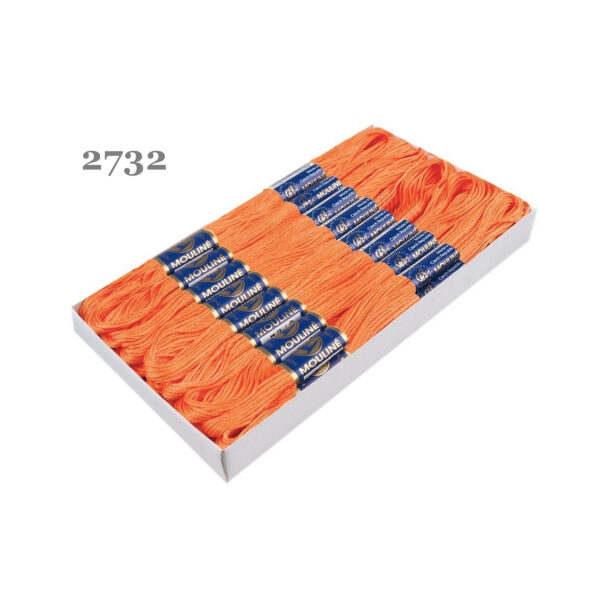 Nitarna Stickgarn - Mouline - 8m - 6-fädig - Orangetöne – Bild 9
