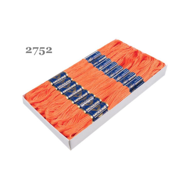 Nitarna Stickgarn - Mouline - 8m - 6-fädig - Orangetöne – Bild 10