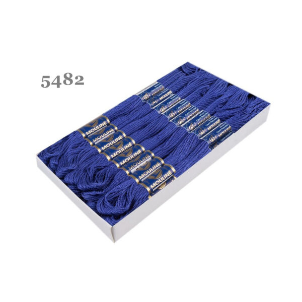 Nitarna Stickgarn - Mouline - 8m - 6-fädig - Blautöne – Bild 5
