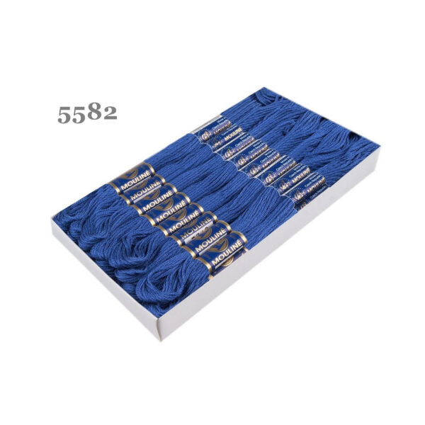 Nitarna Stickgarn - Mouline - 8m - 6-fädig - Blautöne – Bild 6