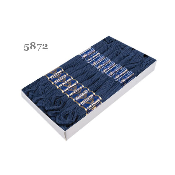 Nitarna Stickgarn - Mouline - 8m - 6-fädig - Blautöne – Bild 11