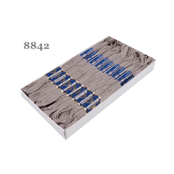 Nitarna Stickgarn - Mouline - 8m - 6-fädig - Braun- und Grautöne – Bild 8