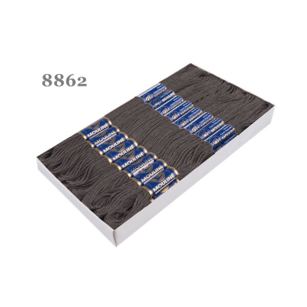 Nitarna Stickgarn - Mouline - 8m - 6-fädig - Braun- und Grautöne – Bild 9