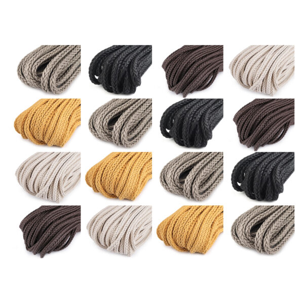 2.22EUR/m - 2 Meter Kordel - Baumwollmischung - 11 mm - verschiedene Farben