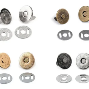 Magnetknopf für Geldbörsen - 5x Magnetverschluss - Nähfrei - 14mm - 4 Farben