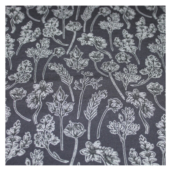 18.92 EUR/ 1m - French Terry - Herbarium by Lila Lotta - verschiedene Farben